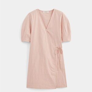 Everlane Pink Striped Midi Dress